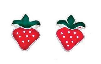 925 Strawberry Studs /Gift Box