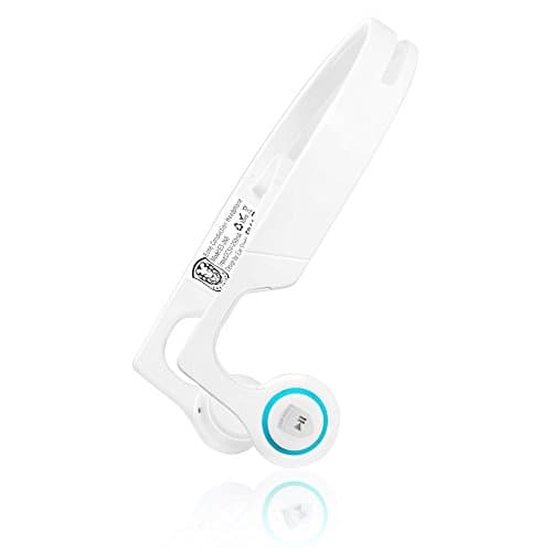 Eiffel Bone Conduction Headphones with Microphone Bluetooth 4.2 Wireless Stereo Sport Headphone with Noise Reduction Microphone (White)