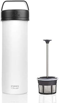 ESPRO 5116C-18WT French Press Coffee, Chalk White