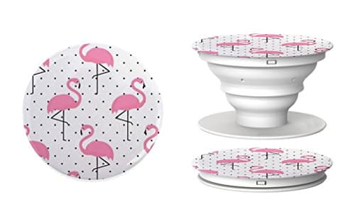 NEW Pop-Socket with Flamingo Pattern design, Multi-functional Grip-Sockets with Flamingo Pattern design, Expanding Mobile Phone and tablet (Flamingo Pattern)