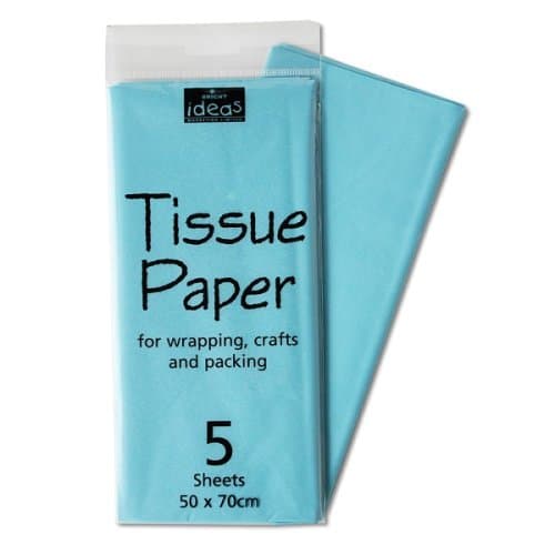 Tissue Paper (5 Sheets) - Light Blue