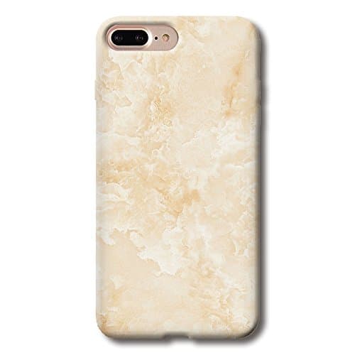ELETRICO iPhone 7 Plus Case TPU Silicone Soft Back Cover Marble Stone Pattern 5.5 inch (light pink)