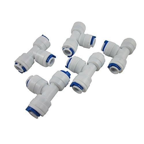TmallTech 1/4 3-way Union Tee Quick Connect Push Fit RO Water Reverse Osmosis Filter by TmallTech