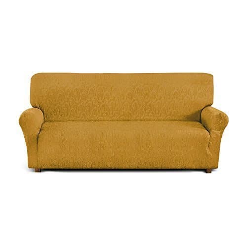 Sofa Cover Stretchable, gold, 4 posti