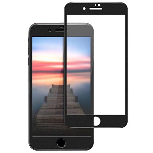 iPhone 6 6s Matte Full Screen Protector,XINRD 3D Carbon Fibre Soft Edge &amp; Matte Tempered Glass(9H Hardness 0.26mm Anti-scratch Anti-fingerprint Anti-Glare) Full Screen Protection for iPhone 6 6s 4.7" Matte black