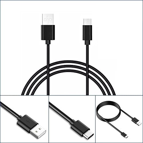 Accessory Land Sync & Charger USB Type C Data Lead Cable for Samsung Galaxy S8 / S8 + Plus / A3 / A5 / A7 2017, LG G6 / G5 / V20, Google Pixel / Pixel XL, Nexus 5X / 6P, OnePlus 2/3, HTC 10, Huawei P8 P9 P10, Sony Xperia XZ Premium / X compact Smartphones devices USB-A to USB-C charging (2M Meter, Black)