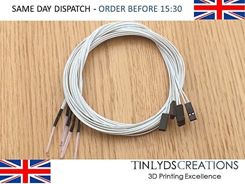 100K Ohm 3950 1% NTC Thermistor Temperature Sensor 3D Printer Reprap Hot End + connector