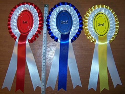 2 tier 1st - 3rd Oval Rosettes