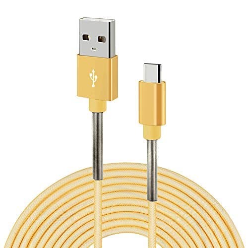 Type C USB Cable, CIKOO 3M Braided Extension USB C to USB Enhanced Connector Data Fast Charging Cable for Galaxy Note 8 S8 Plus, ZTE ZMAX Pro AOXN 7, LG G6 V20 Nexus 5X 6P Oneplus 3T 5T Huawei P9 P10