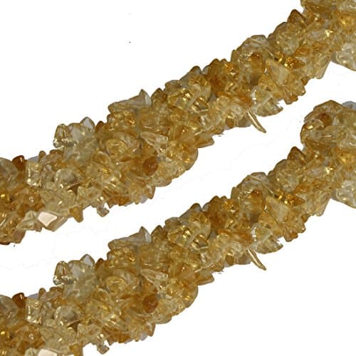 Semi Precious Citrine gemstone Chips - 2 Strings