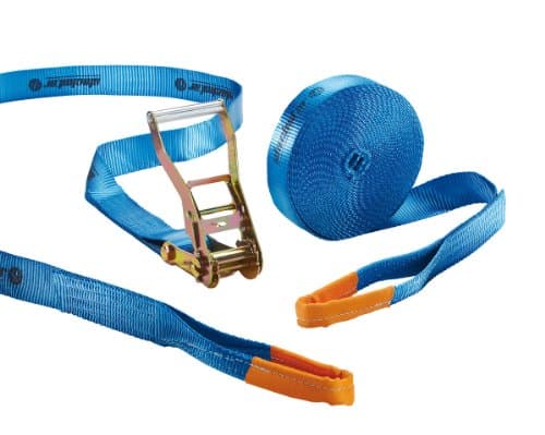 Slackstar Basic Childrens 2 Piece Slackline Set - 25 m Length, 50 mm Breadth, Blue