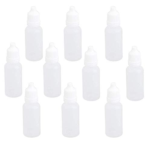 10pcs Squeezable Plastic Liquid Dropper Bottles (15ml)