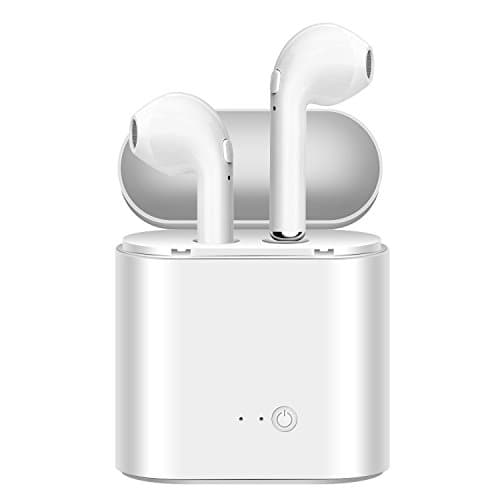 Aidua Bluetooth Head buds, Wireless headset Bluetooth Mini In-Ear Earphones Multifunction with 2 True Wireless Headphones, White
