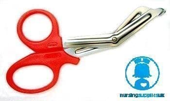 Red Trauma Shears / EMT Scissors Small
