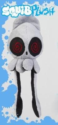 Dizzy Grey Mini Squib Designer Plush Squid Figure