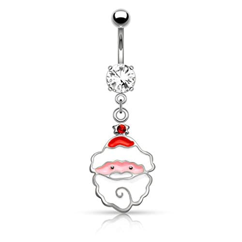 Santa Claus Dangle Navel Ring