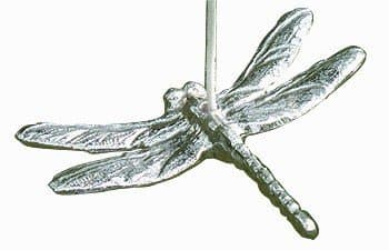 Solid Pewter Dragonfly Light Pull