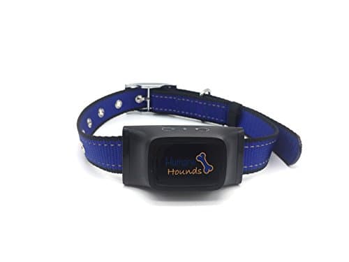 HUMANE BARK CONTROL COLLAR No Shock, Training With 7 Different Sensitivity Levels, No Pain or Harm, Premium Nylon and No Rust Buckle, No Remote, Beep, Safe For 20-150 lb Dogs (1 Dog Blue)