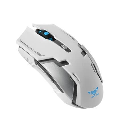 I8 Wireless Ergonomic Mouse 2.4G High Precision Vertical Mouse 800/1200/1600 DPI, Chargeable Soundless Optical Design 6 Buttons for Notebook, PC, Laptop, Computer (white)