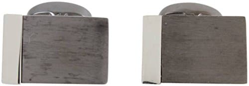 Silver/Grey Jep Cufflinks by Peter Werth