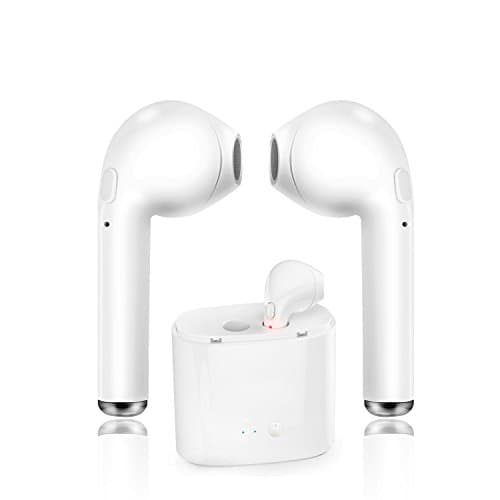 Bluetooth Headset, Wireless Earbuds with Charging Case Mini In-Ear Headphones Earphone with Mic, Hands Free for iPhone X 8 8plus 7 7plus 6S Samsung IOS Android SmartPhones