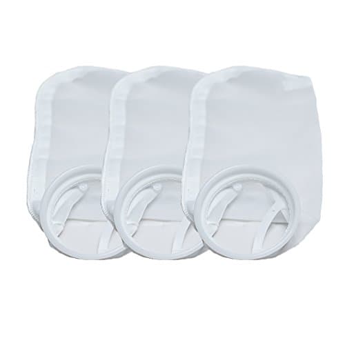 DaysFive 4 Inch Ring Nylon Filter Socks 200 Micron 3-Pack