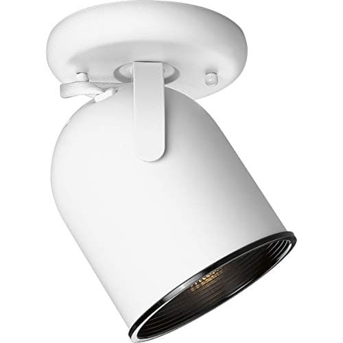 Progress Lighting P614430 1Light Round Back Ceiling Mount Directional White
