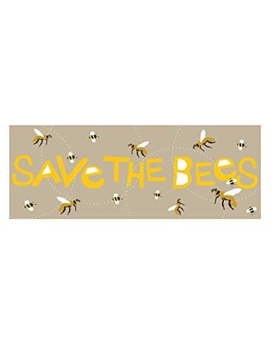 Save the bees bumper sticker