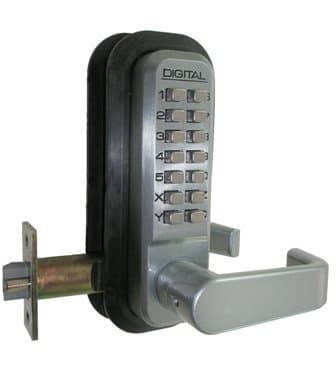 Lockey -MG-DC Mechanical Keyless Lock With Passage Function Double Sided Combination - Marine Grade44; 2.38 Backset
