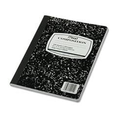 (3 Pack Value Bundle) MEA09910 Black Marble Composition Book, Wide Rule, 9-3/4 x 7-1/2, 100 Sheets