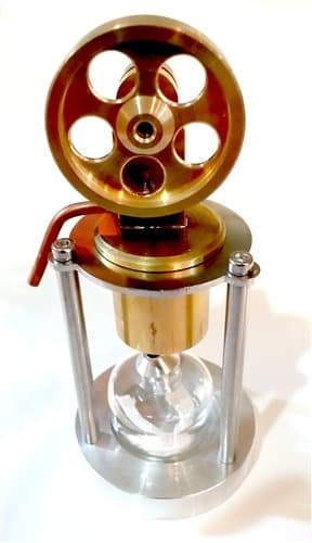 Steam Engine Brass Single Piston (Fully Assembled)