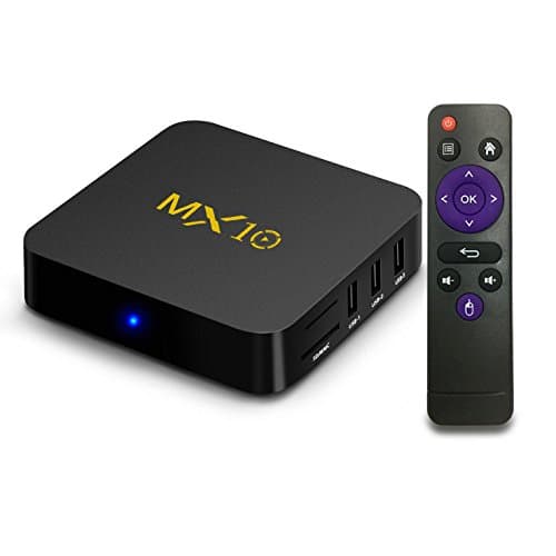 Android tv Box 8.1, Smart TV Android Box with Quad Core 4GB DDR4/32GB eMMC Storage True 4K HDR @60fps UHD Video Playback USB 3.0 and Fast Ethernet Port/WiFi