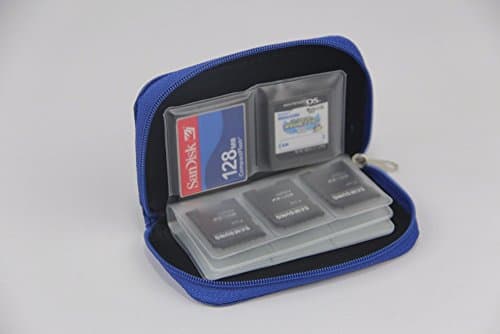 Tehner(TM) Memory Card Cases SDHC MMC CF for Micro SD Card TF Cards Memory Stick Storage Bag Carrying Pouch Protector Colorful Container[ Blue ]