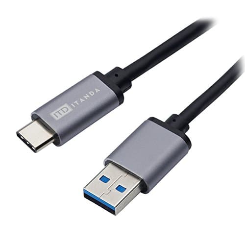 USB Type C, ITANDA 3.3ft / 1M USB-C 3.1 Type-C to USB-A 3.0 Male Charging Data Cable for Nexus 6P, Nexus 5X, OnePlus Two, New Macbook 12 inch, Google ChromeBook Pixel, Nokia N1, Pixel C,and More