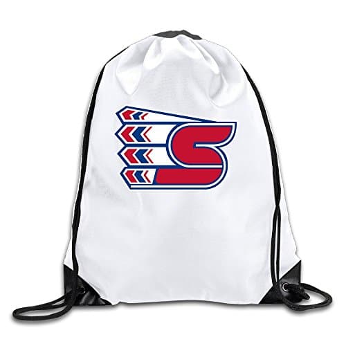 SPOKANE CHIEFS Lightweight Drawstring Bag Pouch Backpack White Size One Size
