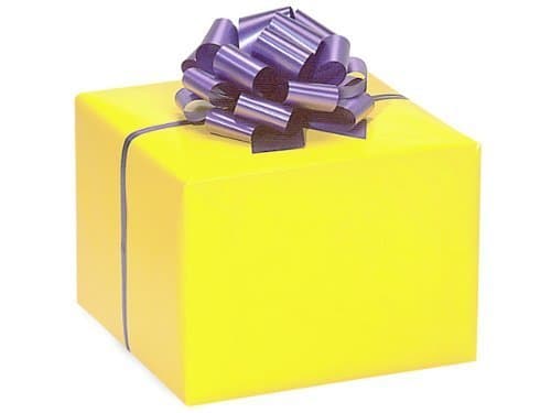 Solid BRIGHT YELLOW Gift Wrap Wrapping Paper 16 Foot Roll - Bridal Wedding Anniversary Birthday