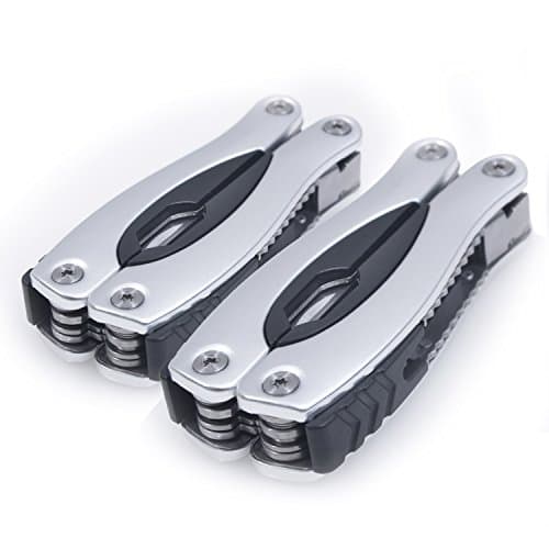 14 in 1 MultiTool (2-Pack) Multi Purpose Pliers, Knife, Ruler, Cable Cutter, Needle Nose Pliers, Saw, File, Screwdrivers, and More! Carry Case Included!