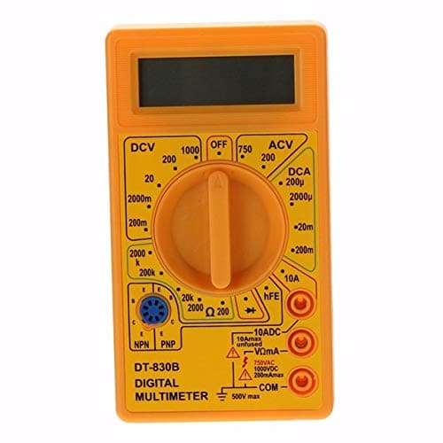 Multimeters - 1set Dt830b Lcd Digital Multimeter Voltmeter Ammeter Ohmmeter Analyzer 2 Probe Measuring Tool - Auto Lead Amp Electrical Temperature Semiconductor Manual Accurate - 1PCs