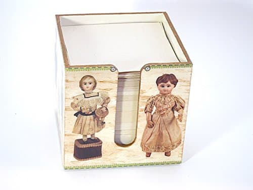 Antique Dolls Decoupaged Note Holder