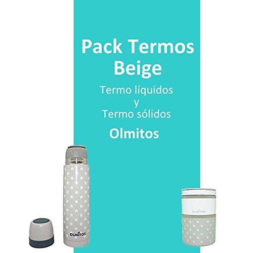 Pack Termo liquidos + OLMITOS Flask Solidos Beige