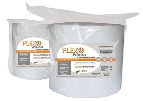 FLEXWIPES Four Refill Rolls Pack 800 Count
