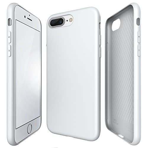 iPhone 7 Plus 5.5" Case, ETSHAIM TPU Case with Matte Finish, Anti-shock Patterns, TEXTOUCH / Shell for iPhone 7 Plus / White