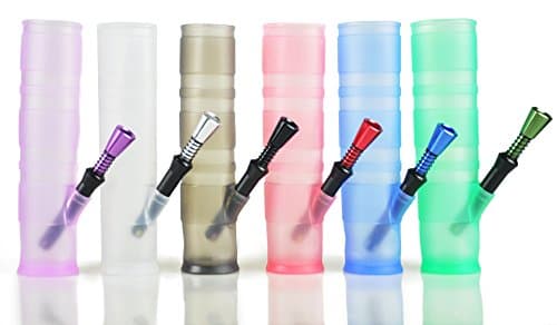 TAKEAHIT Foldable Portable Hookah With Eject Bowl 1 PCS Random Color And a Plastic Grinder As Bonus