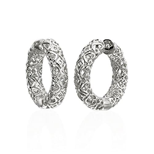 OWC Sterling Silver Patterned Hoop