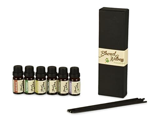 Essential Oils Sampler Set 6/10ml includes E-book &amp; Reed Sticks