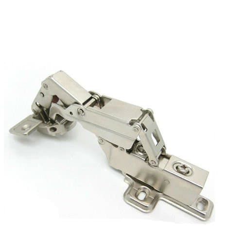 Temax Insert Hydraulic Brass Buffer Kitchen Cabinet Door Hinge Special 165 Degree Pack of 2