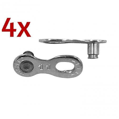 Bicycle Quick Master Links Reusable Compatible with 11 Speed Shimano Road Bike Chains, Pack of 4 Pairs