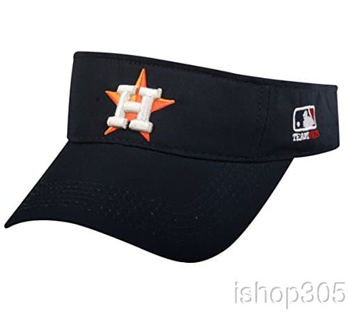 MLB Official Replica Baseball Visor Various Team Hat Adjustable MLB Licensed , Houston Astros - Home