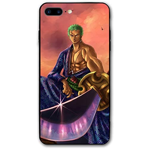 SWDFFG iPhone 7 Plus iPhone 8 Plus Case- Stylish Roronoa Zoro PC Slim Shockproof Flexible Back Protective Case for iPhone 7 Plus/iPhone 8 Plus