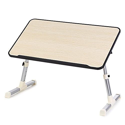 Adjustable Laptop Table,Quality Portable Standing Bed Desk, Foldable Sofa Breakfast Tray, Notebook Stand Reading Holder for Couch Floor